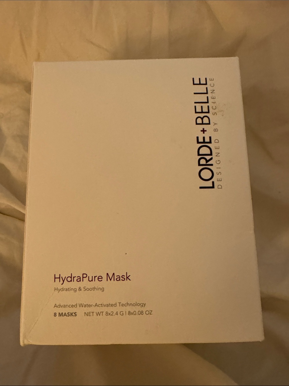 Lorde+Belle HydraPure Masks. 8 masks. Never opened